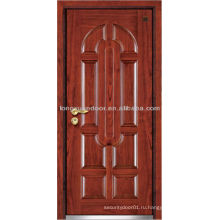 Качественная индивидуальная листовая стальная деревянная бронированная дверь, качающийся открытый стиль